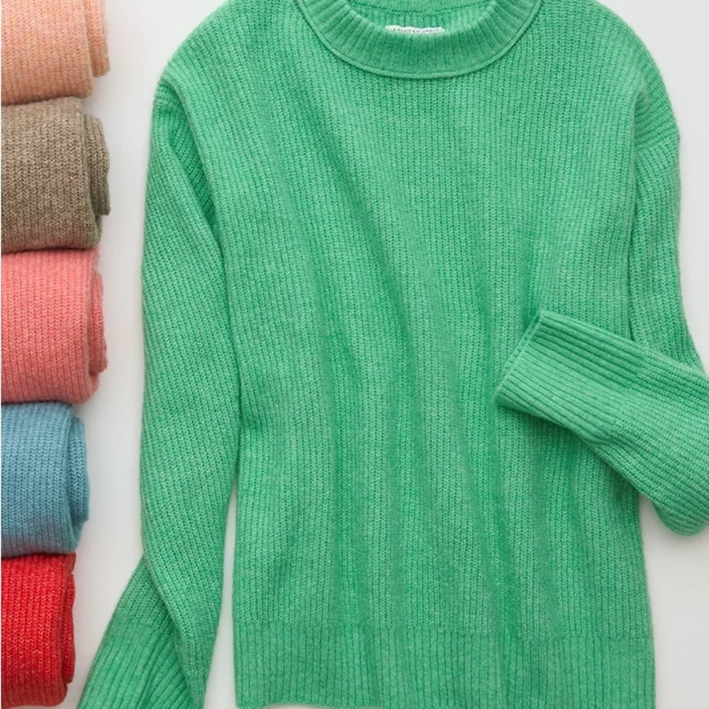 American Eagle Sweater AE Whoa So Soft Crewneck Sweater XXS aerie sweatshirt